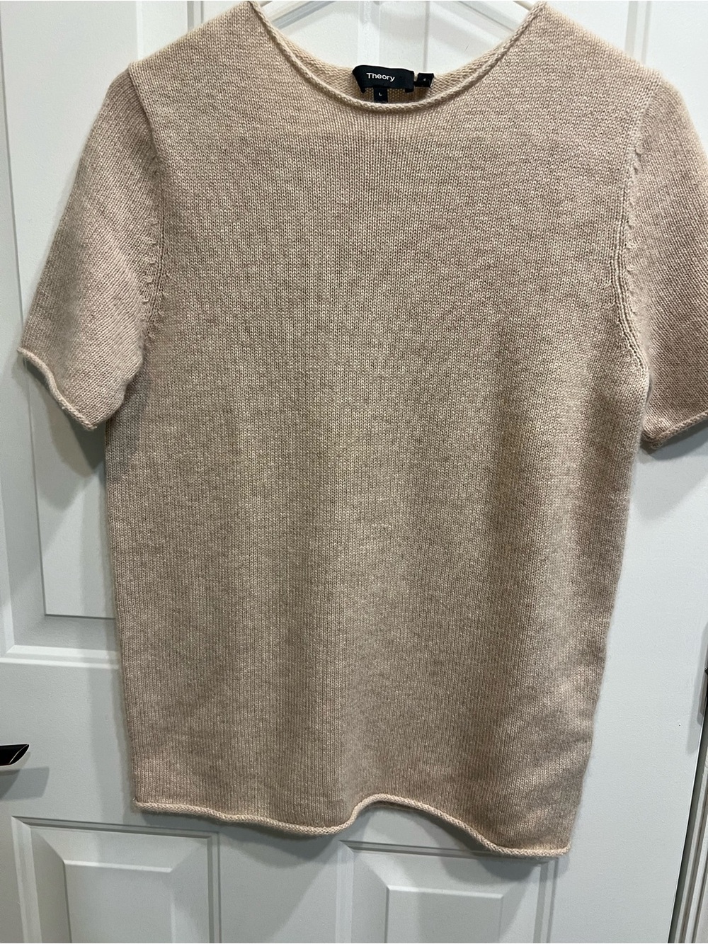 Theory women’s short sleeve cashmere sweater tee